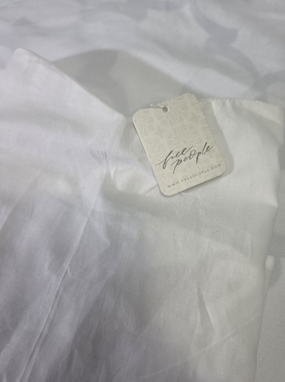 Free People Avery Optic White Tube Top NWT Size Large - Picture 13 of 13